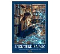 Literature is Magic (Wall Calendar 2026 DIN A3 portrait), CALVENDO 12 Month Wall Calendar: A poetic journey through a year full of books, stories and quiet reading moments