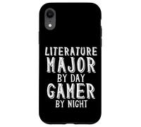 Literature Major by Day Gamer by Night English Classic Lit Coque pour iPhone XR
