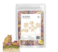 Litère pour Rongeurs,100g Fleurs Séchées Naturelles Contrôle des Odeurs Litière,Accessoires Petits Animaux | Déco naturelle pour rongeurs, adaptée aux cages des hamsters, gerbilles, cochons d'Inde,