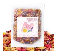 Literie de Fleurs Naturelles pour Hamsters 100G - Herbes Séchées à l'air Désodorisantes | PourDécoration Cage Hamster Et Régulation De L'humidité | Pour Cochons d'Inde, Hamsters Or, Petits Animaux