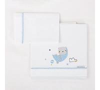 Literie de marque Bimbi Chic. Modèle Tript.Sab.100% Alg.Berceau 003 Volare 606 13 B/Bleu