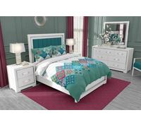 Literie en coton 140x200 Géométrie diamant blanc menthe avec une taie d'oreiller Gold Zaratex