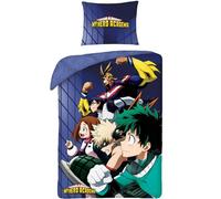 Literie en coton 140x200 My Hero Academia + taie d'oreiller en coton 70x90 5405BL Halantex