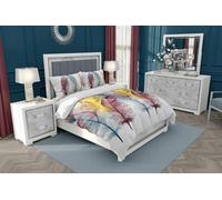 Literie en coton 140x200 Plume blanche avec une taie d'oreiller Gold Zaratex