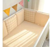 Literie En Coton Avec Broderie De Dessin Animé,Pare-Chocs De Lit Pour Bébé,Anti-Crash,Blogaze Gratuit,2024 - Type Khaki