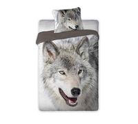 Literie en coton pour jeunes 160x200 Wolf