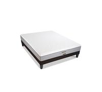 BELLECOUR LITERIE - Ensemble AMBOISE 140x200 cm - Matelas Mémoire de forme + Sommier Bois G