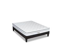 BELLECOUR LITERIE - Ensemble BARTOLDI 140x190 cm - Matelas Ressorts ensachés + Sommier Bois