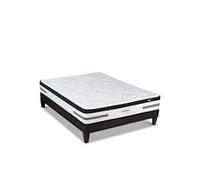 LITERIE - Ensemble VERSAILLES 140x190 cm - Matelas Ressorts ensachés + Sommier Bois
