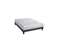 LITERIE - Ensemble CHÂTELET 140x200 cm - Matelas Mémoire de forme + Sommier Bois