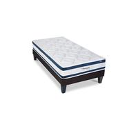 LITERIE - Ensemble CHENONCEAU 90x200 cm - Matelas Mémoire de forme + Sommier Bois