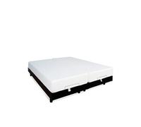 BELLECOUR Ensemble Sommier Électrique + Matelas Mémoire de Forme 21 cm 2 Places 2 x 80x190 cm (ou 160x190 cm) - Tête, Pieds et Buste relevables et télécommande Filaire - Fabriqué en France