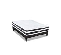 BELLECOUR LITERIE - Ensemble FONTAINEBLEAU 90x200 cm - Matelas Ressorts ensachés + Sommier Bois