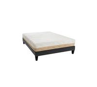 LITERIE - Ensemble LEMAN 180x200 cm - Matelas Mousse hypersoft + Sommier Bois