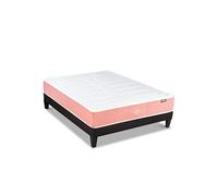LITERIE - Ensemble LILAS 140x200 cm - Matelas Mémoire de forme + Sommier Bois
