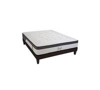 LITERIE - Ensemble TIVOLI 140x190 cm - Matelas Mémoire de forme + Sommier Bois