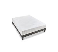 LITERIE - Ensemble VOSGES 180x200 cm - Matelas Mousse Haute Densité + Sommier Bois