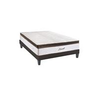 LITERIE - Ensemble ZERMATT 160x200 cm - Matelas Mémoire de forme + Sommier Bois