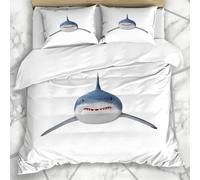 Literie - Housse De Couette Attaque De Poissons Profonds Grand Requin Blanc Carcharodon Carcharias Mondes Aquatiques Attaque Barri¿¿Re De Corai