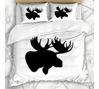 Literie - Housse De Couette Cornu Brun Corne, Cornes, Profil, T¿ºte, Naturel, B¿ºte, Alaska, Naturel, Grand, Taureau, Canada, Vie, Cerf Microfib