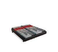 BELLECOUR LITERIE - Jeu de 2 sommiers électriques BODYSOFT 140x190 cm - Lattes & Plots Noir
