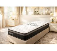 Literie Julien Matelas 90x200 - Hauteur 25 cm Soutien Très Ferme et Durable en Mousse Polyuréthane - 2 Faces de Couchage - Tissu Stretch 220 GR/m² - Certifié CertiPUR & Oeko-TEx - Modèle IZIABELLA