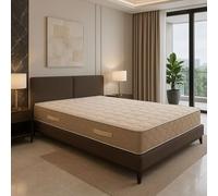 Matelas Latex Naturel 120x200 x 23 cm Ferme - Tissu 100% Coton - Spécial Sommier Electrique - Déhoussable Housse Lavable - 7 Zones de Confort - Noyau