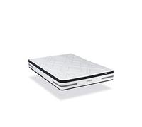 Matelas ressort 140x200 cm accueil progressif soutien moelleux epaisseur 24 cm housse de matelas
