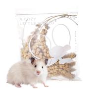 Literie naturelle pour hamster, literie pour hamster - Fournitures de contrôle des odeurs pour cage de petit animal de compagnie, décoration d' Lemming Oreille de grain