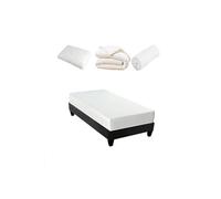 Pack Prêt à dormir Absolu Blanc 90 x 190 cm