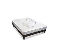 LITERIE - Pack Prêt à dormir AMBOISE 90x190 cm - Matelas Mémoire de forme + Sommier + Accessoires