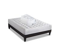 LITERIE - Pack Prêt à dormir CHÂTELET 180x200 cm - Matelas Mémoire de forme + Sommier + Accessoires
