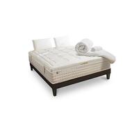 LITERIE - Pack Prêt à dormir EMPEREUR 90x200 cm - Matelas Mémoire de forme + Sommier + Accessoires
