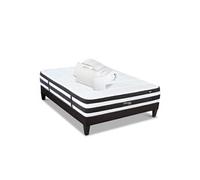 BELLECOUR LITERIE - Pack Prêt à dormir FONTAINEBLEAU 140x200 cm - Matelas Ressorts ensachés + Sommier + Accessoires G