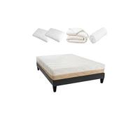 Ensemble prêt à dormir LEMAN - Victoire 15cm Blanc 140 x 200 cm