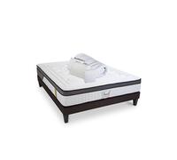 Matelas en mousse à mémoire hybride : 140 x 190 cm / Matelas + Sommier + Pack prêt à dormir