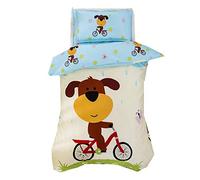 Literie pour enfants 100% coton housse de couette motif dessin animé mignon enfant/enfant en bas âge/Housses de couette pour bébé 120x150cm (Tirant radis)