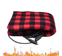 Literie pour véhicule - Couverture chauffante électrique, arrêt automatique à trois réglages, polaire chaude 12 V, confort pour le camping, les voyages en famille, nécessité de voyage d'hiver, tissu