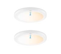 Litglobe Plafonnier LED Detecteur de Mouvement,18W 1800LM Lampe Detecteur de Mouvement Interieur,3000-6000K Plafonnier LED Dimmable,Rond Lampe de Plafond pour Couloir, Balcon, Garage, Cuisine Ø23CM