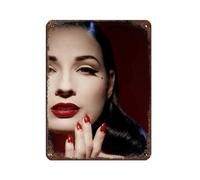 LITGY Poster en métal vintage American Dita Von Teese pour pub, club, café, bar, maison, décoration murale rétro (30 x 40 cm)
