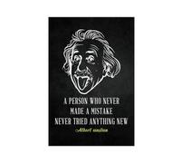 LITGY Poster sur toile Albert Einstein sans cadre 30 x 45 cm