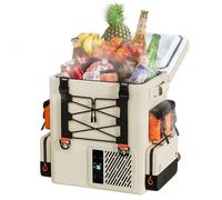 LiTHELi FrozenPack Glacière Electrique 20V Compresseur Glacière 20L 12/24V DC 100/240V AC, Réfrigérateur Sac à Dos pour Camping, Voyage, Camping, Voyage, Camping-Car, Refroidissement Rapide en 15