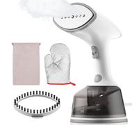Lithomy Défroisseur Vapeur, Fer à Repasser de Voyage 1800W, Réchauffage Rapide en 30s, Defroisseur Vapeur Verticaux Portable Ecran LCD Steamer, Capacité de 300ML, Pour Maison, Bureau, Voyage