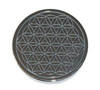 Lithothérapie Hématite en Fleur de Vie de 40 mm