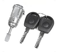 LithTor Cylindre Serrure Porte Droite 1U0837168 pour VW Golf MK4 Bora Skoda Octavia, Barillet Fermeture, Baril Verrou, Cylindré Portière, Serure Conducteur, Cadenas