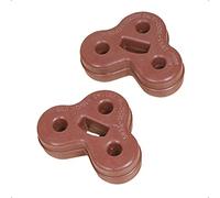 LithTor Support Silencieux C2C32948 C2C7550 0920521 pour Jaguar XJ XF X250 X351, Collier Échappement Silentbloc Fixation (R - 2x)