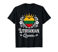 Lithuanian Queen Lithuania Flag Proud Lithuanian Woman T-Shirt Graphique avec Valeur
