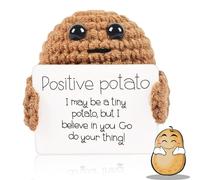 Lithyc Positive Patate, Mini Peluche Pocket Hug, DrôLe Cadeaux Motivants, Tchoupi, FêTe Encouragement d'Anniversaire