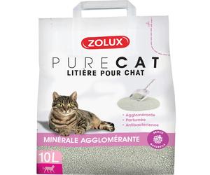 Litière agglomérant parfumée antibactérienne Zolux Beige 10 L