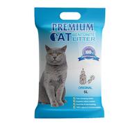 Litière agglomérante à base de bentonite Premium Cat - Naturelle pour chat, 5 L